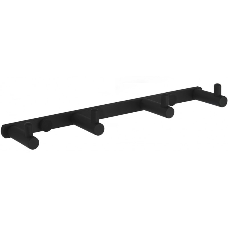 Mexen quadruple towel hook, Black - 709164-70