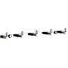 Mexen towel hook with five holders, chrome - 709165-00