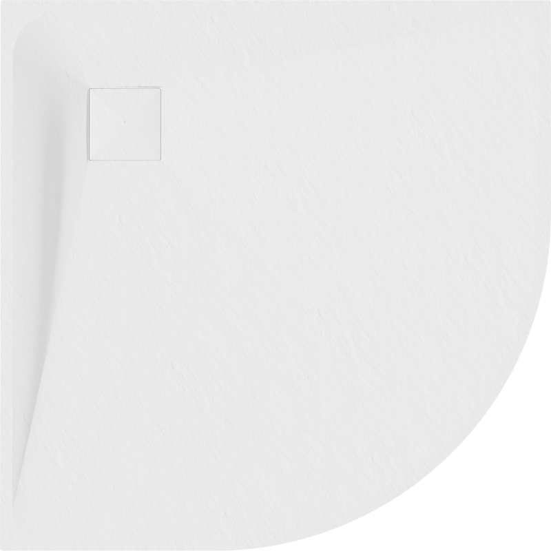 Mexen Bert semi-circular shower tray SMC 80 x 80 cm, white - 4KR108080