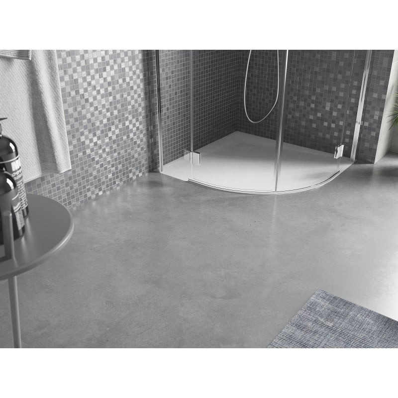 Mexen Bert semi-circular shower tray SMC 80 x 80 cm, white - 4KR108080