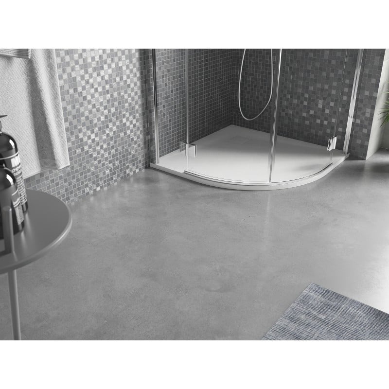 Mexen Bert semi-circular shower tray SMC 80 x 80 cm, white - 4KR108080