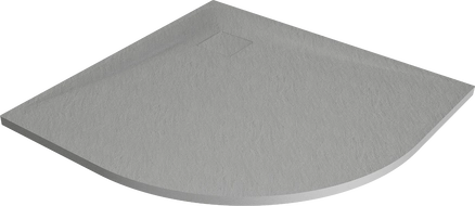 Mexen Bert semi-circular shower tray SMC 80 x 80 cm, grey - 4KR618080