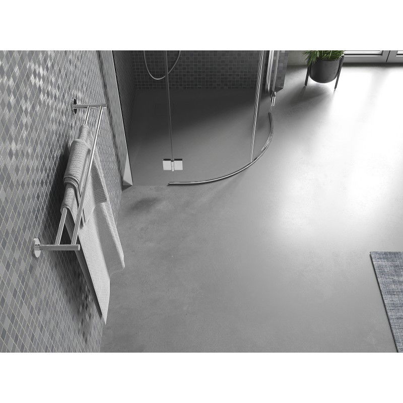 Mexen Bert semicircular shower tray SMC 90 x 90 cm, grey - 4KR619090