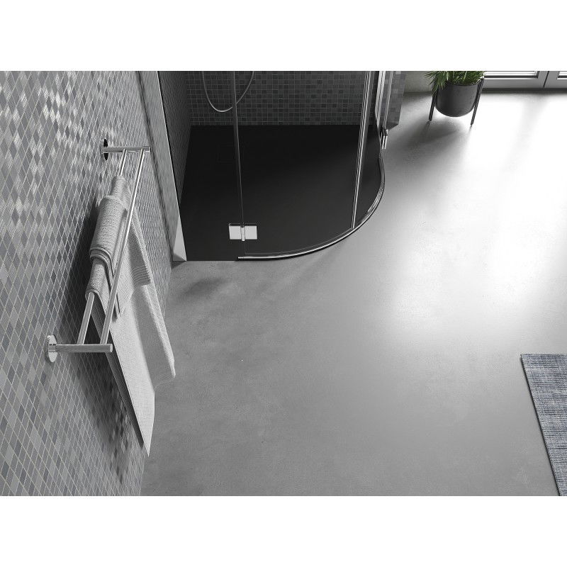 Mexen Bert semicircular shower tray SMC 80 x 80 cm, black - 4KR708080