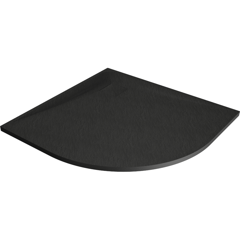 Mexen Bert semicircular SMC shower tray 90 x 90 cm, black - 4KR709090