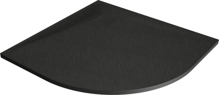 Mexen Bert Half-Round Shower Tray SMC 90 x 90 cm, Black - 4KR709090