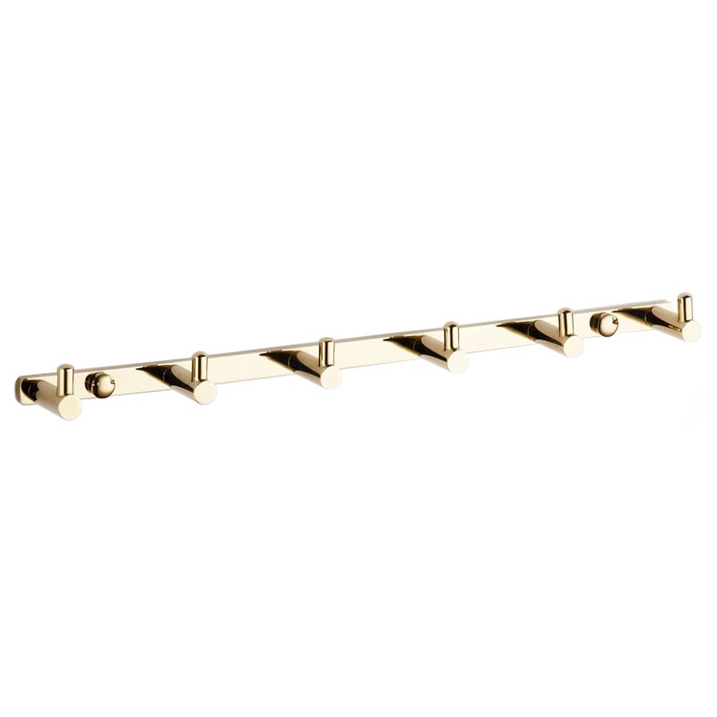Mexen towel hook with six holders, gold - 709166-50