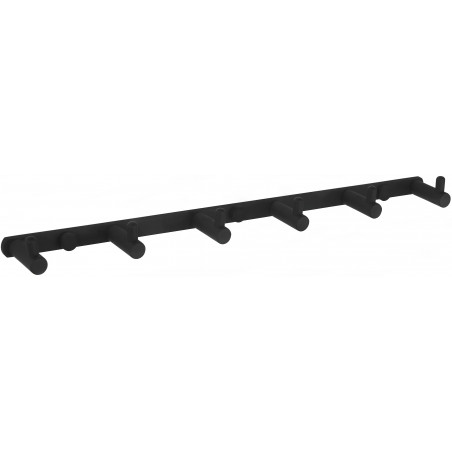 Mexen towel hook with six holders, black - 709166-70