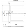 Mexen Otto Square Shower Tray SMC 70 x 70 cm, White - 4N107070