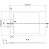 Mexen Otto rectangular shower tray SMC 130 x 90 cm, white - 4N109013
