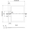 Mexen Otto square shower tray SMC 90 x 90 cm, white - 4N109090