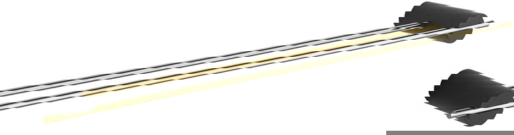 Mexen Aron double towel rack, Black/Gold - 7088125-57