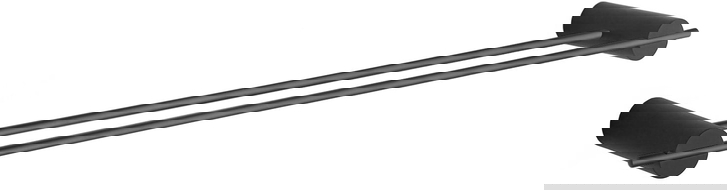 Mexen Aron double towel rack, Black - 7088125-70