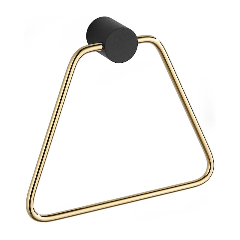 Mexen Aron towel hanger, Black/Gold - 7088132-57