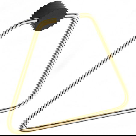 Mexen Aron towel hanger, Black/Gold - 7088132-57