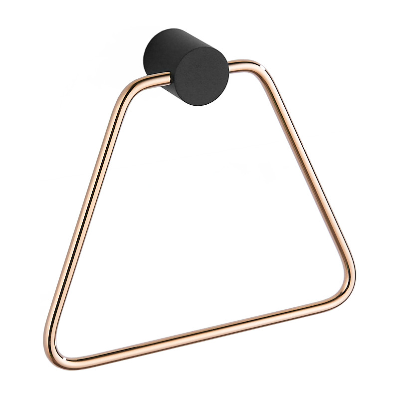 Mexen Aron towel rack, black/rose gold - 7088132-67