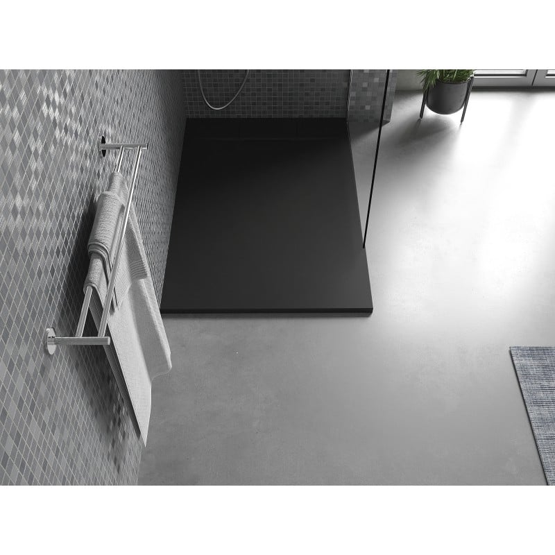 Mexen Otto rectangular shower tray SMC 100 x 70 cm, black - 4N707010