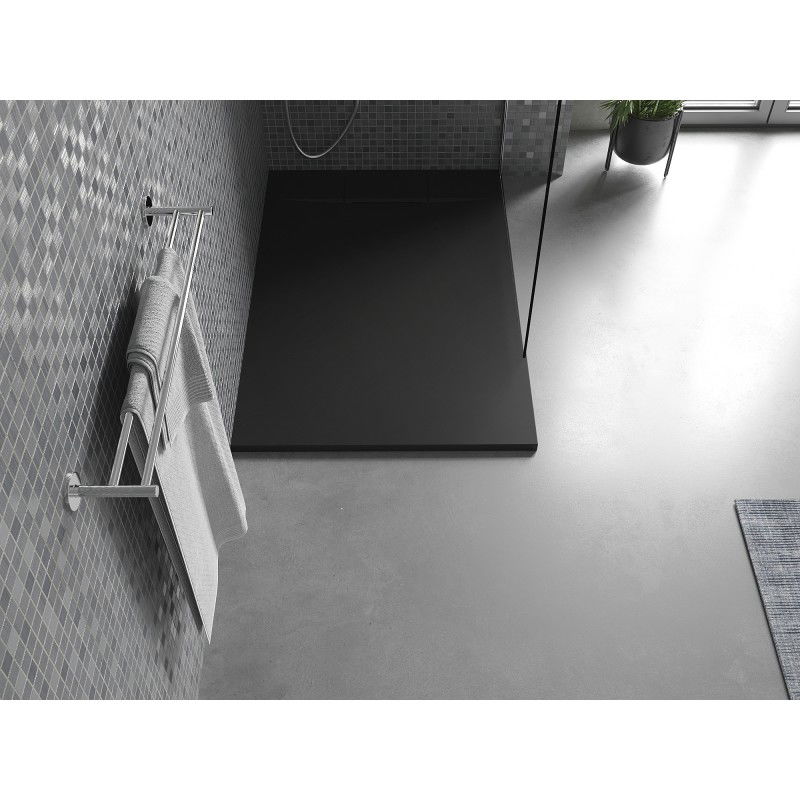 Mexen Otto rectangular SMC shower tray 120 x 70 cm, black - 4N707012