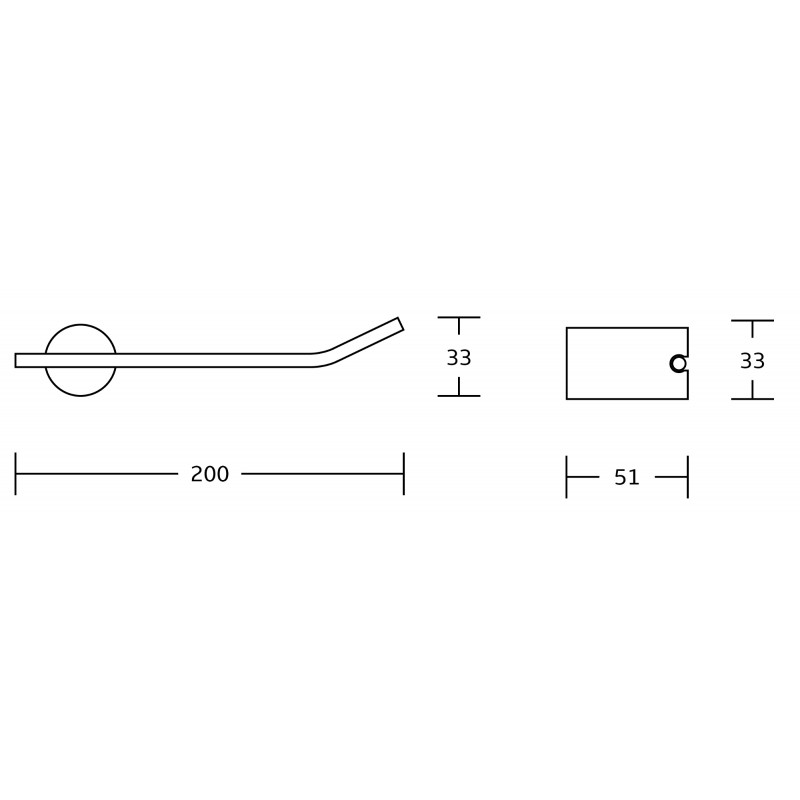 Mexen Aron toilet paper holder, black - 7088133-70