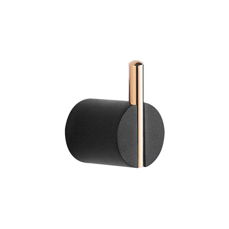 Mexen Aron towel hook, Black/Rose gold- 7088135-67