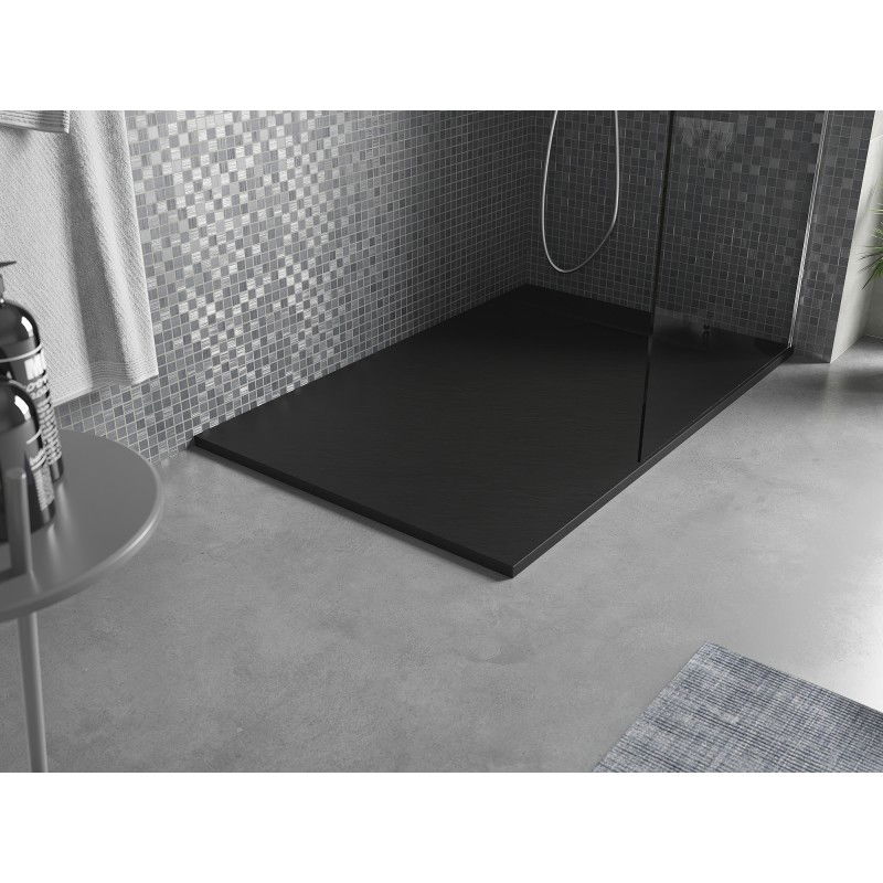 Mexen Otto rectangular SMC shower tray 130 x 90 cm, black - 4N709013