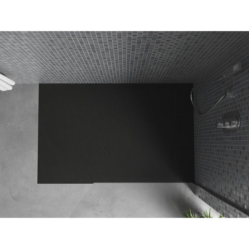 Mexen Otto rectangular SMC shower tray 130 x 90 cm, black - 4N709013