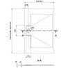 Mexen Egon Rectangular Shower Tray SMC 120 x 80 cm, White - 4R108012