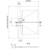 Mexen Egon Rectangular Shower Tray SMC 150 x 80 cm, White - 4R108015