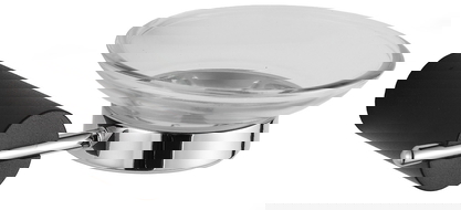 Mexen Aron soap dish, Black/Chrome - 7088139-07