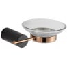 Mexen Aron soap dish, black/pink gold - 7088139-67