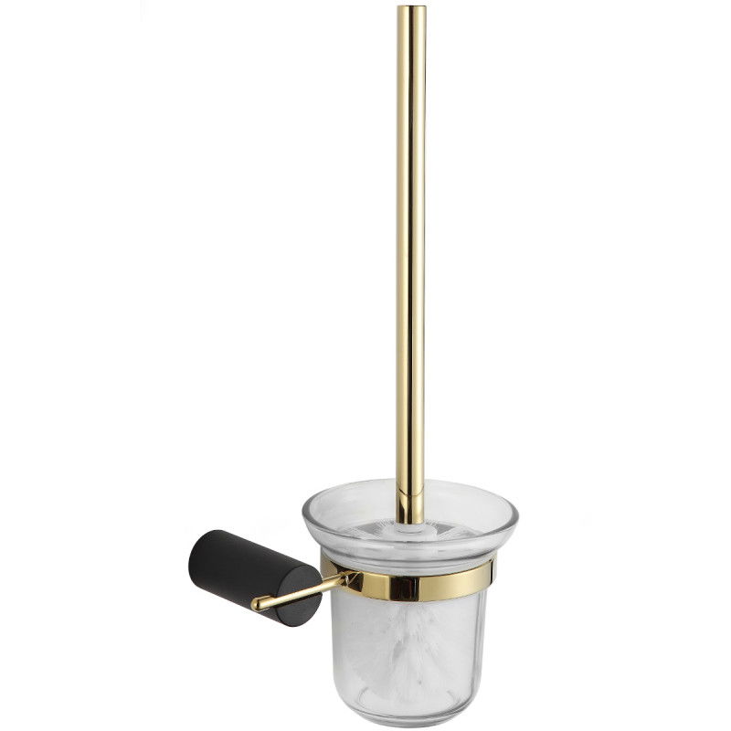 Mexen Aron toilet brush, Black/Gold - 7088150-57
