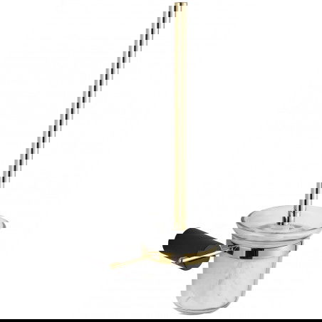 Mexen Aron toilet brush, Black/Gold - 7088150-57