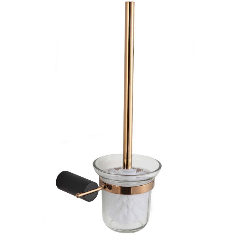 Mexen Aron toilet brush, Black/Rose gold - 7088150-67