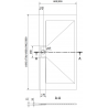 Mexen Egon rectangular shower tray SMC 180 x 80 cm, black - 4R708018