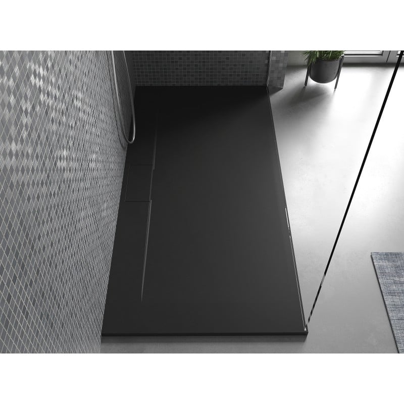 Mexen Egon rectangular SMC shower tray 200 x 80 cm, black - 4R708020