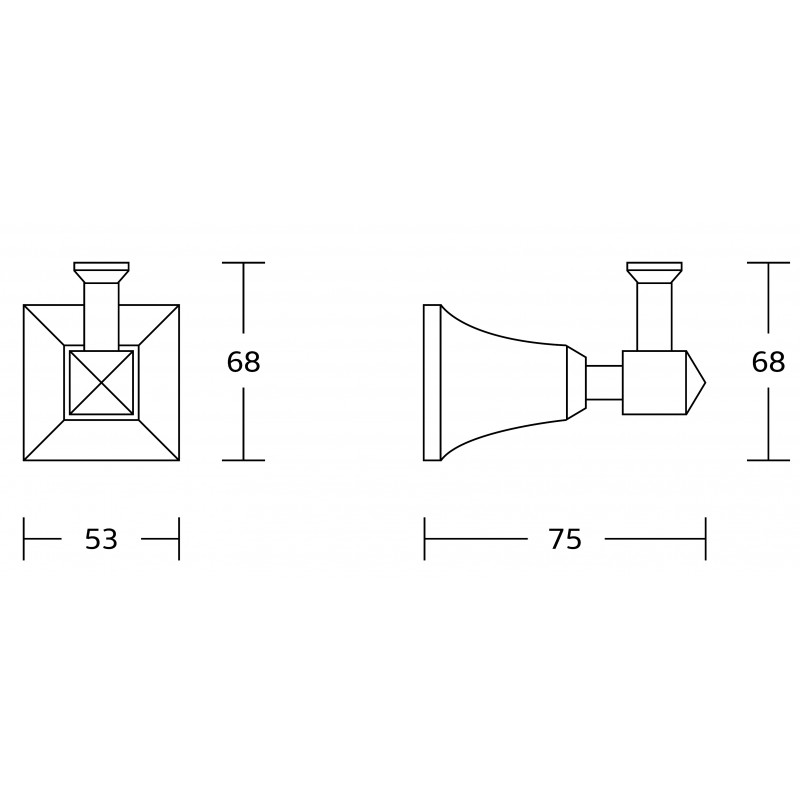 Mexen Dalia towel hook, gold - 7017335-50