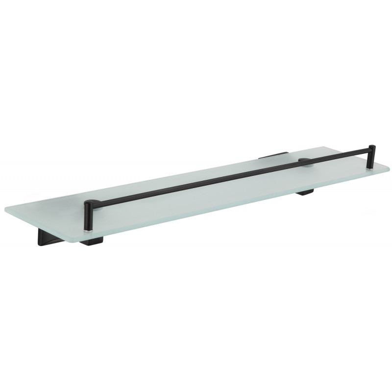Mexen Dalia hanging glass shelf, Black - 7017337-70