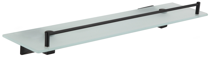 Mexen Dalia hanging glass shelf, Black - 7017337-70
