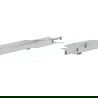 Mexen Dalia hanging glass shelf, Chrome - 7017337-00