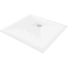 Mexen Stone+ composite shower tray square 80 x 80 cm, white, white cover - 44108080-W