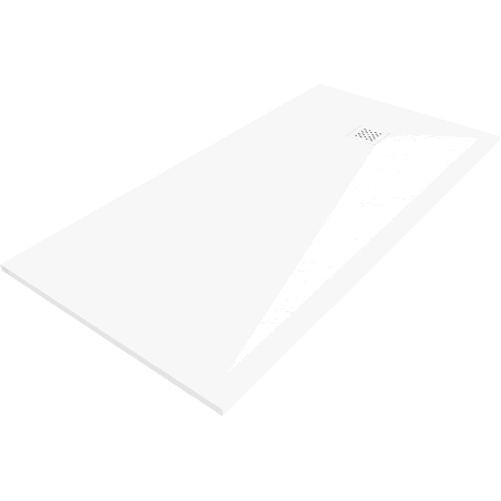 Mexen Stone+ rectangular composite shower tray 200 x 80 cm, white, white cover - 44108020-W