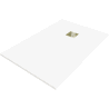 Mexen Stone+ rectangular composite shower tray 140 x 90 cm, white, gold cover - 44109014-G