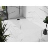 Mexen Stone+ rectangular composite shower tray 180 x 90 cm, white, black cover - 44109018-B