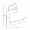 Mexen Asis toilet paper holder, chrome - 7017633-00
