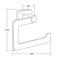 Mexen Asis toilet paper holder, chrome - 7017633-00