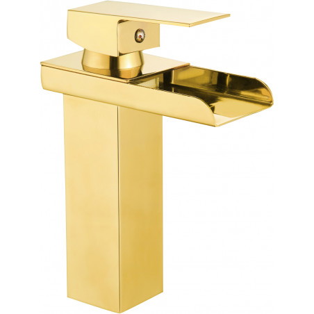 Mexen Hydra washbasin faucet, gold - 744900-50