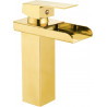 Mexen Hydra washbasin faucet, gold - 744900-50