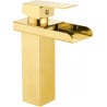 Mexen Hydra washbasin mixer tap, Gold - 744900-50