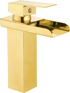Mexen Hydra washbasin mixer tap, Gold - 744900-50
