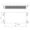 Mexen CCF33 Flat Plate Radiator 300 x 1100 mm, Bottom Central Connection, 1364 W, Black - W6C33F-030-110-70